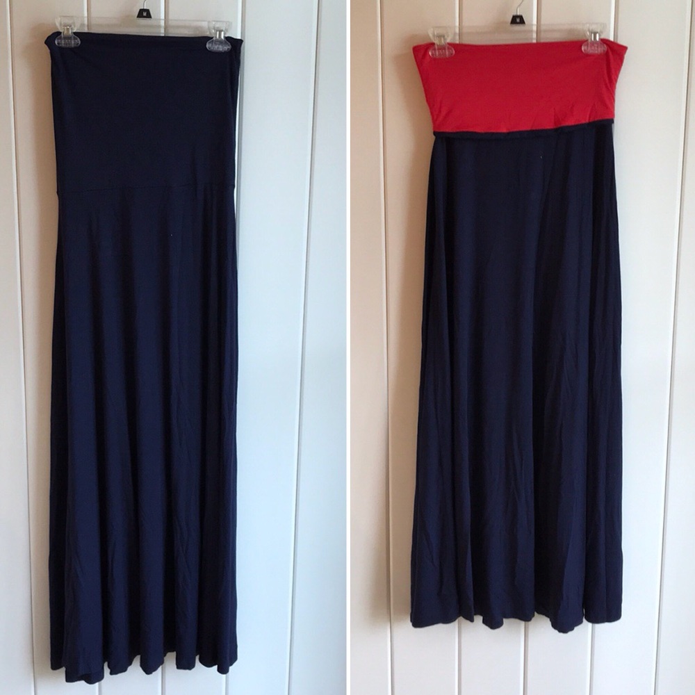 Convertible Maxi Skirt/Strapless Dress